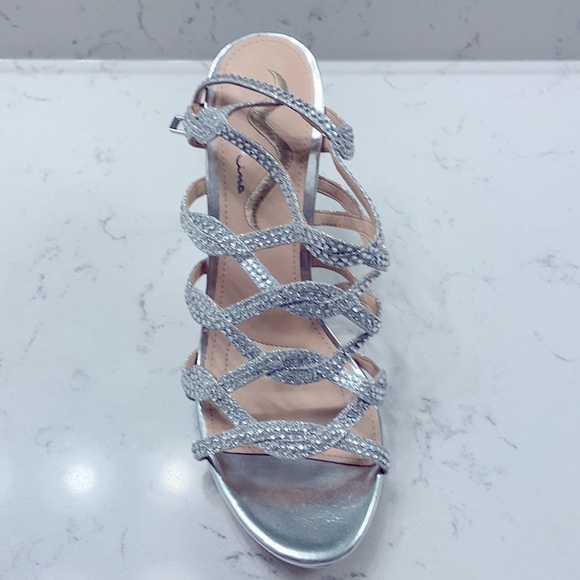 Silver Dress Heels - Picture 2 of 12